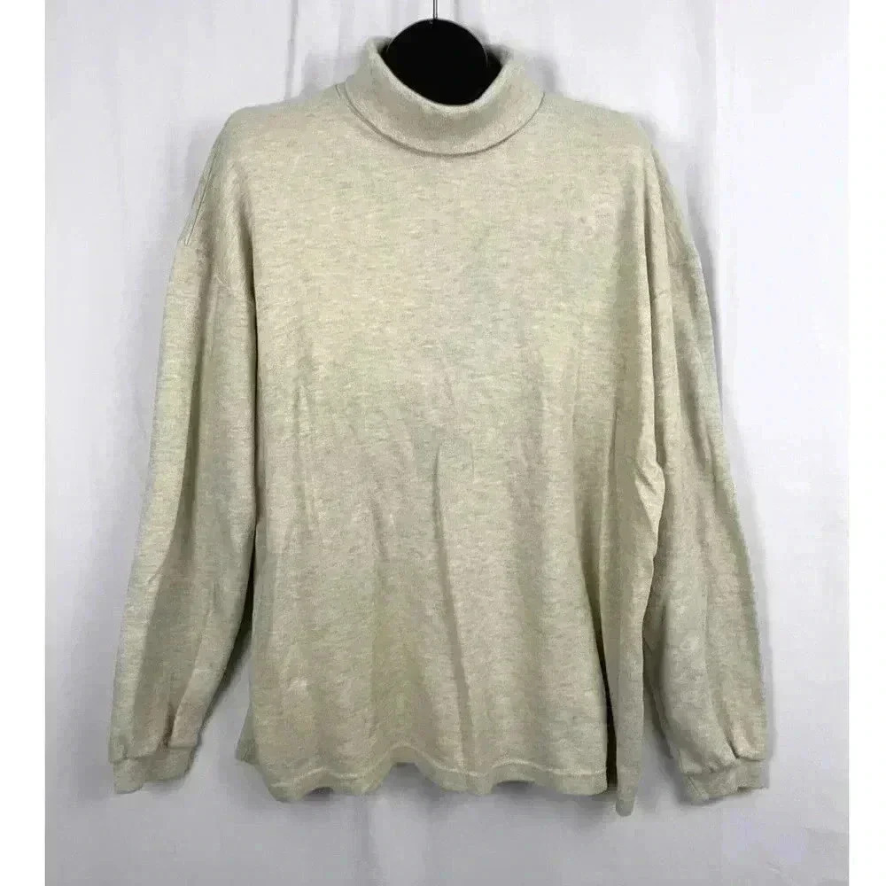 VTG Aeropostale Beige Turtleneck Top‎ Men's LARGE